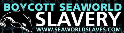3x10 "Boycott Seaworld Slavery" Bumper Stickers