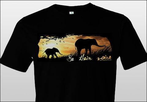 "Be Their Voice", Elephants in the wild - T-Shirt