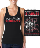 "End Circus Cruelty" Whipping Tigers Is Abuse Women's Tank Top