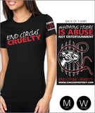 "End Circus Cruelty" Whipping Tigers Is Abuse - T-Shirt
