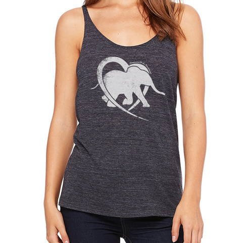Loose and Flowy CWI Logo Charcoal Grey Tank