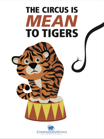 The Circus is Mean to Tigers Protest Poster